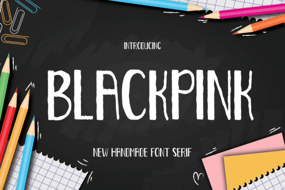 Blackpink: A Tall Vintage Display Font for Digital Creators