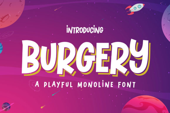Crafting Joy: The Burgery Display Font for Authentic Products