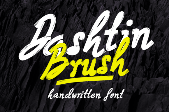 Dashtin Brush: The Friendly Handcrafted Font for Your Product Labels and Decor