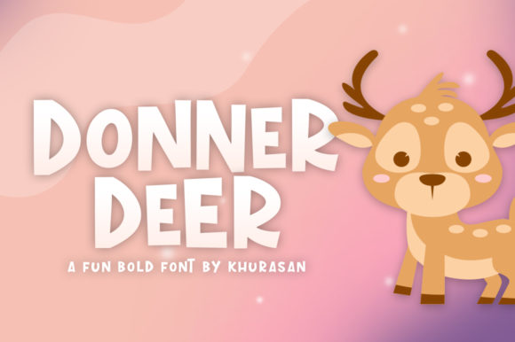Donner Deer: A Display Font with Winter Cheer