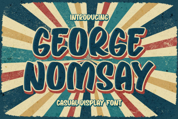 Elevate Your Crafts with George Nomsay Display Font