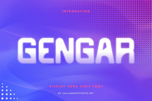 Gengar Font: A Futuristic Display Typeface for Modern Marketing