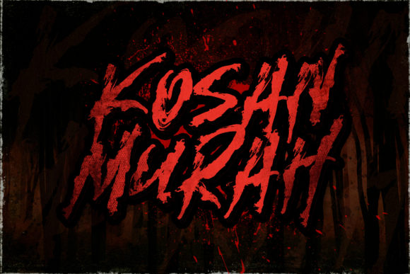 Kosan Murah: A Display Font That Defines Your Brand's Darker Side