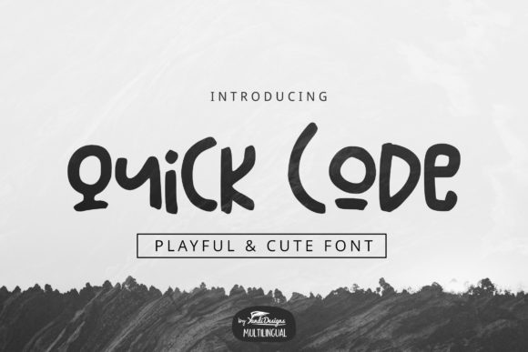 Quick Code: A Friendly Display Font for Engaging Digital Projects