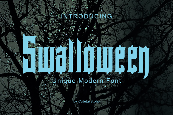 Swalloween: A Bold Display Font for Distinctive Digital Branding