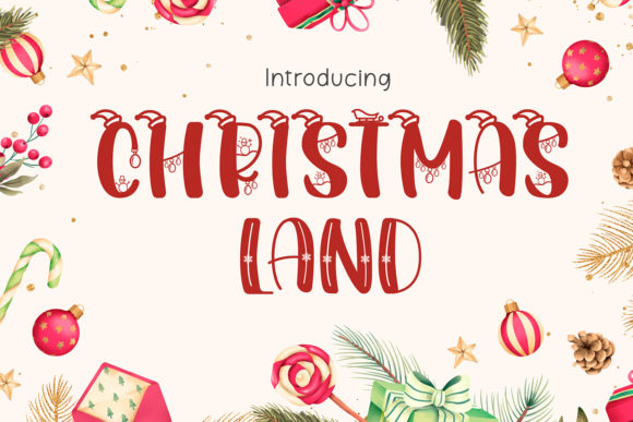 Using the Christmas Land Font in Editorial Design