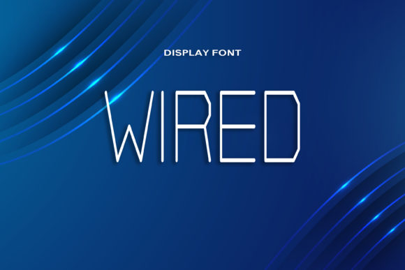 Wired Font: A Futuristic Typeface for Building Your Brand